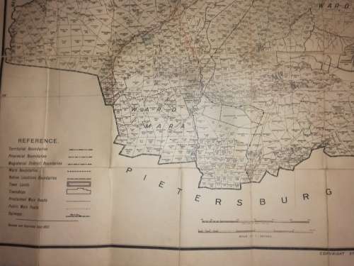 Map of the Magisterial District of Zoutpansberg 1922