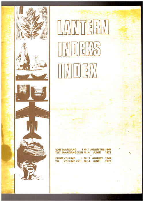 Lantern Indeks / Index - from 1949 to 1973 (Scarce)