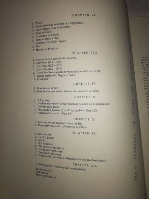 Mapungubwe- Volume II, Report on excavations at Mapungubwe and Bambanyanalo in Northern Transvaal