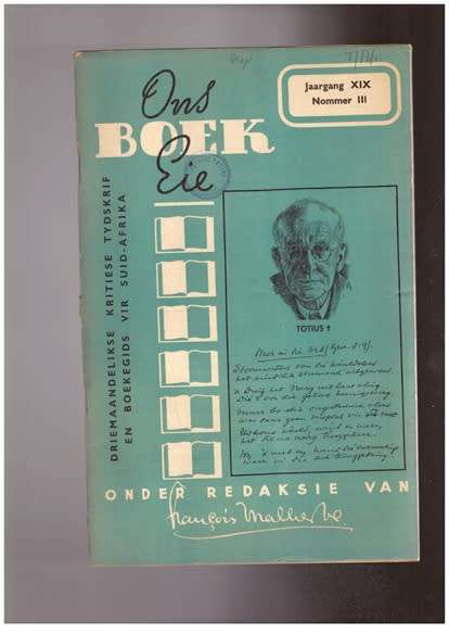 Ons Eie Boek, Jaargang XIX nommer III