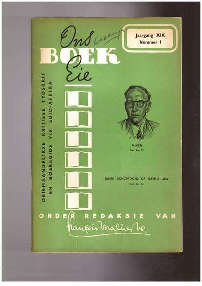 Ons Eie Boek, Jaargang XIX nommer II
