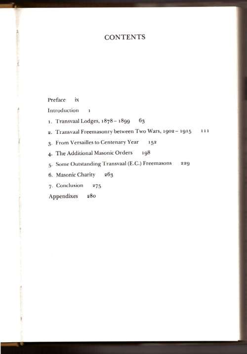 Centenary the first 100 years of English Freemasonry in the Transvaal 1878-1978