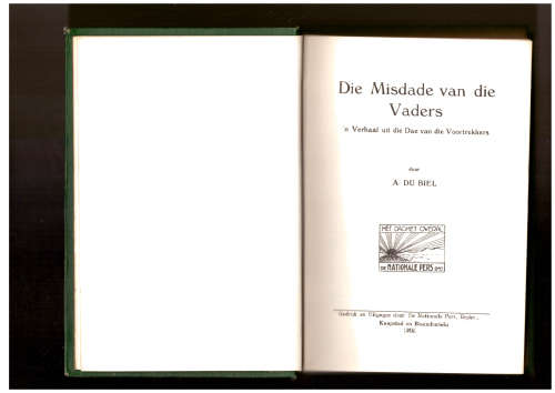 Die Misdade van die vaders - Die Burgerleeskring (1919) Baie skaars