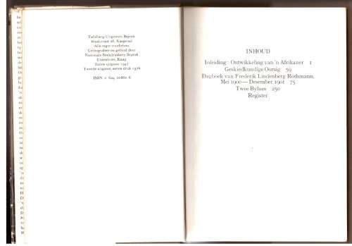 Oorlogsdagboek van `n Transvaalse burger te velde 1900-1901