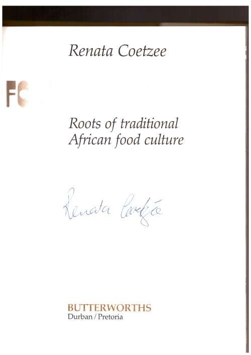 Funa Food from Africa - Roots of traditional African food culture - SIGNED