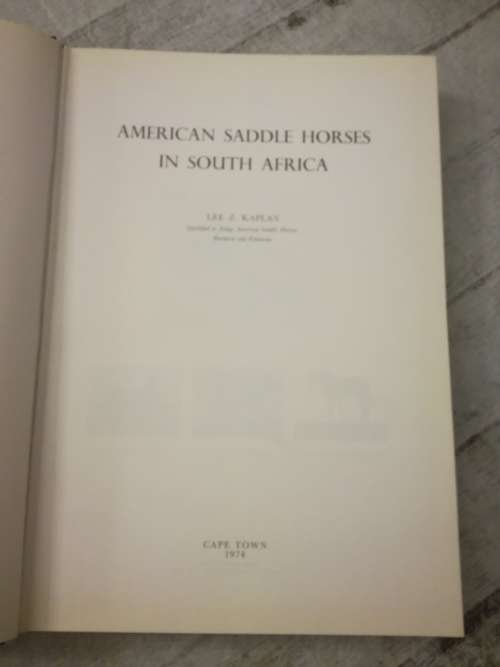 American Saddle Horses in South Africa