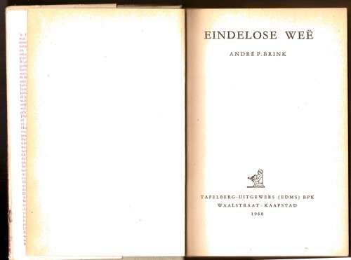 Eindelose Wee - André P. Brink