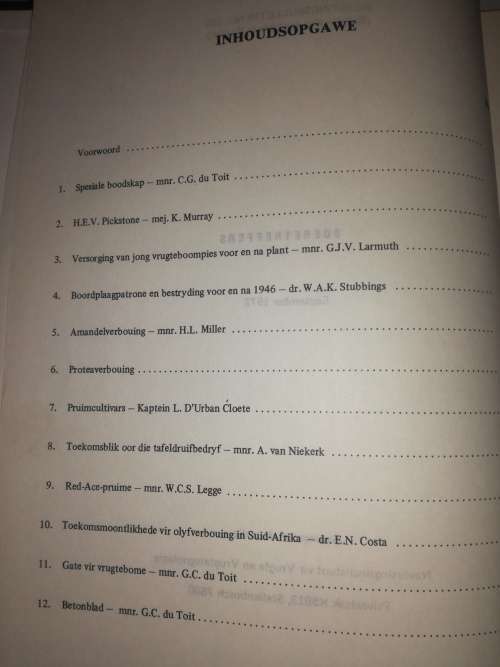 Boeretreffers, reekse 1 -20, 1972-1977 - Bulletin