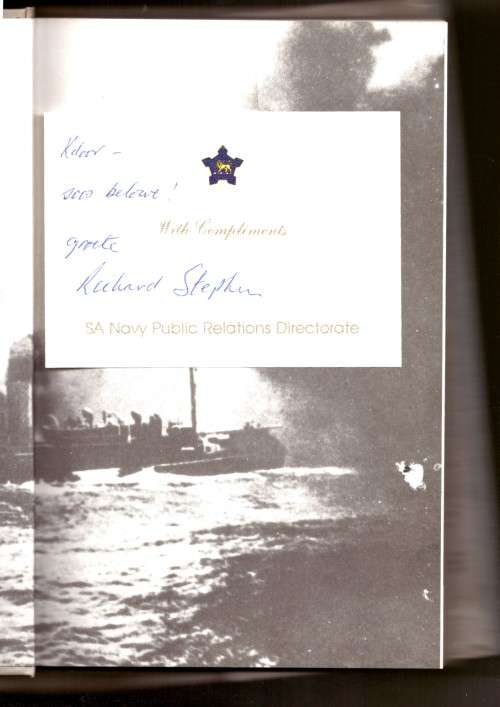 War at Sea South African Maritime Operations during World War II - INCLUDES A COMPLIMENTS CARD