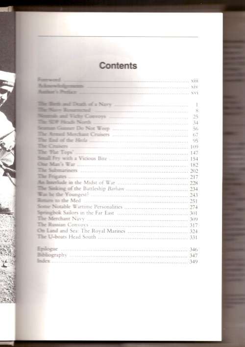 War at Sea South African Maritime Operations during World War II - INCLUDES A COMPLIMENTS CARD