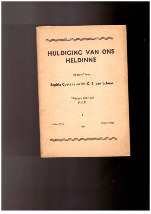 Huldiging van ons Heldinne- Skaars