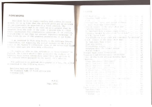 Catalogue of South African paper Money since 1900, include Boer War and South West Africa issues