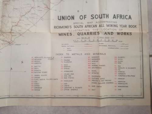 Special map of The Union of South Africa and South West Africa (large)