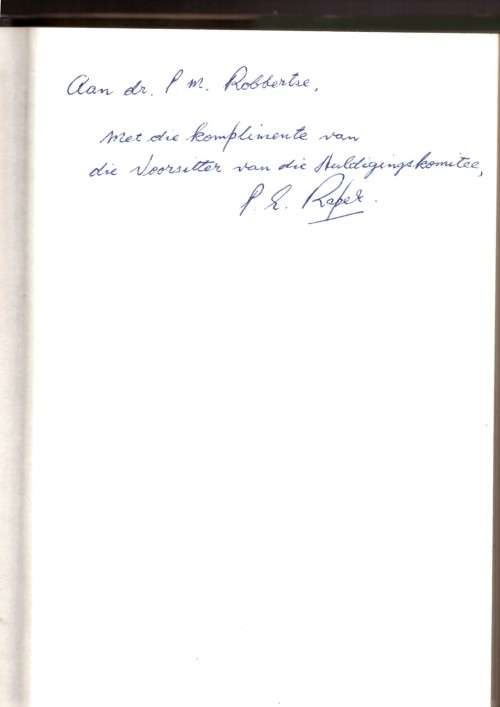 Huldigingsbundel P.J. Nienaber (GETEKEN)