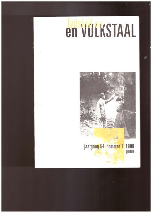 Tydskrif vir en Volkstaal - jaargang 54 nommer 1, 1998 Junie