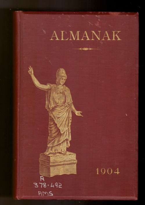 Almanak 1904- Vrije Universiteit Amsterdam