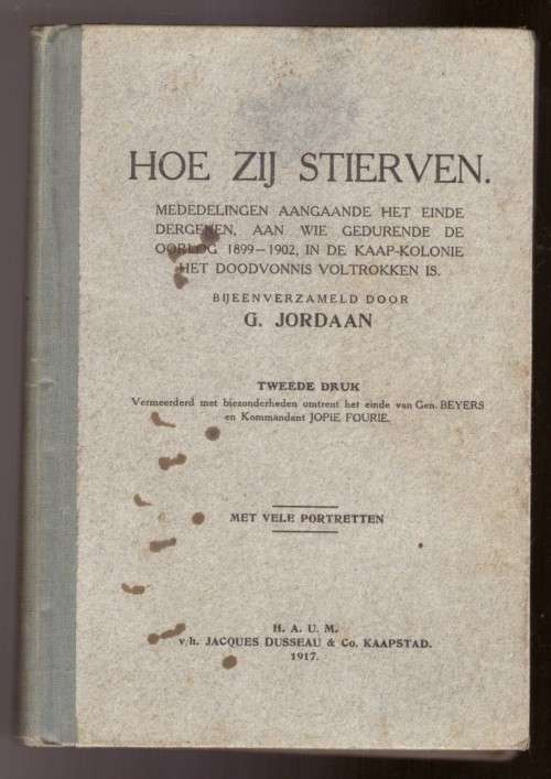 Hoe Zij Stierven - Oorlog 1899-1902, doodvonnis in die Kaap-Kolonie