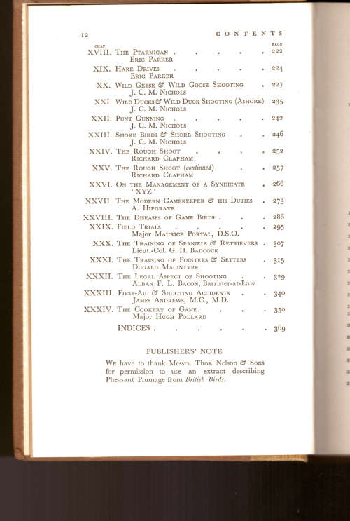 Shooting By Moor, Field and Shore (hunting)