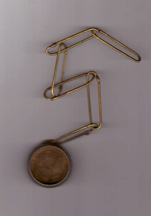 Vintage copper wash basin plug, antique sink drain plug (35 mm)  & chain- Victorian bathroom