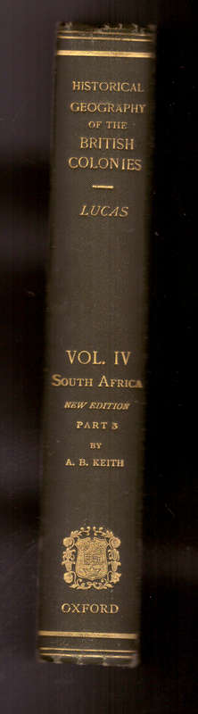A Historical Geography of the British Colonies- South Africa