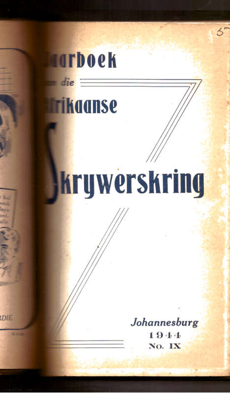 Jaarboek van die Afrikaanse Skrywerskring - 1942, 1943 en 1944