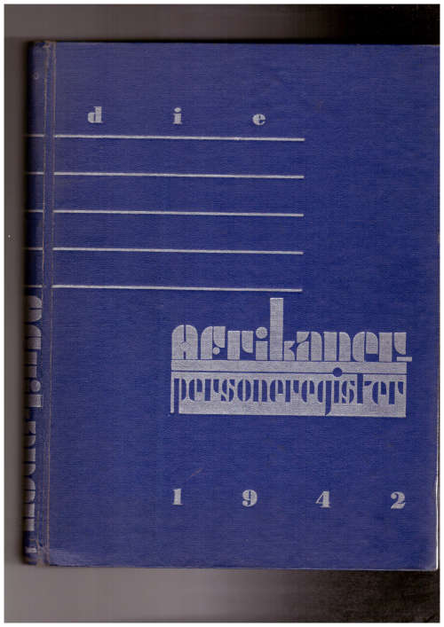 Die Afrikaner persoonregister 1942