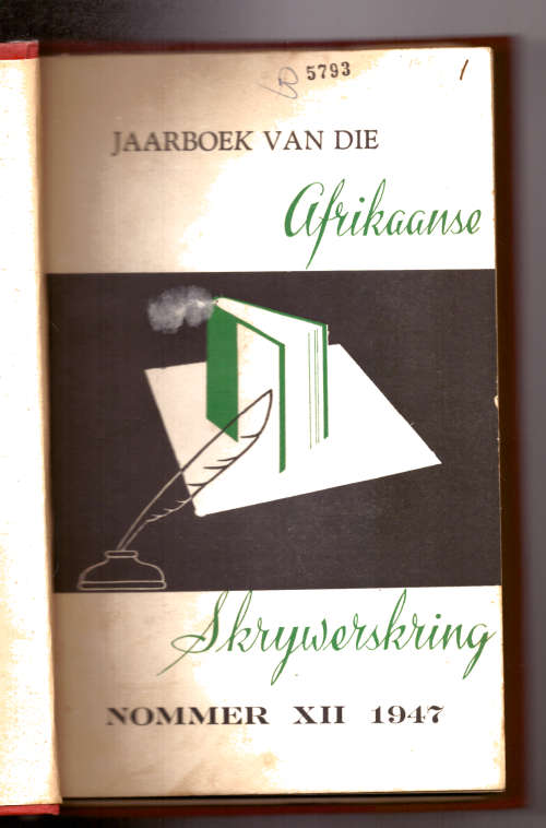Jaarboek van die Afrikaanse Skrywerskring - 1947 en 1948  2 jaarboeke gebind  in harde band