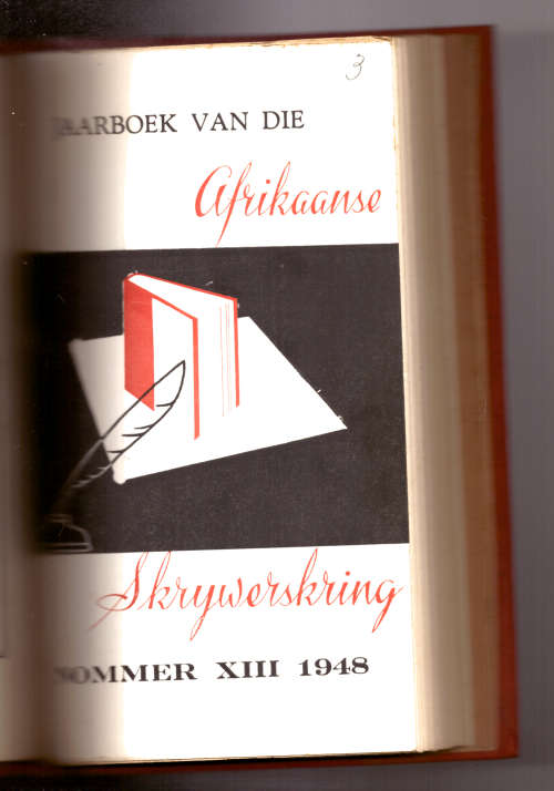 Jaarboek van die Afrikaanse Skrywerskring - 1947 en 1948  2 jaarboeke gebind  in harde band