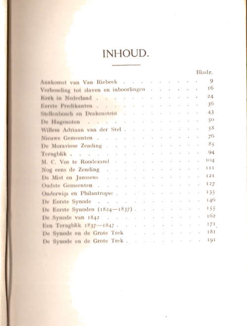 Geskiedenis der N.G. Kerk in Zuid-Afrika, tot op de Grote Trek (1919) Deel IV