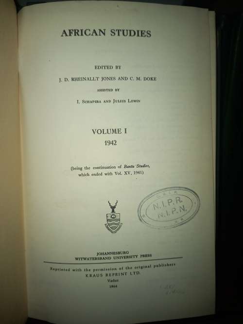 African Studies - 40 year issues