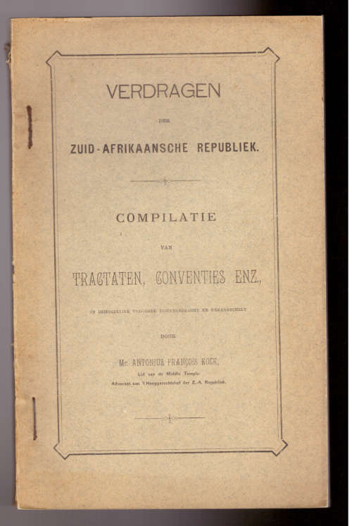 Verdragen der Zuid-Afrikaansche Repiubliek (1897)