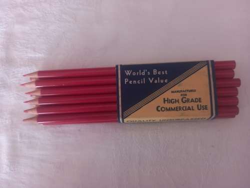 12 x unused and original package red Union of South Africa pencils
