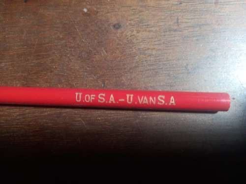 12 x unused and original package red Union of South Africa pencils
