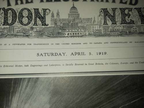 The Illustrated Londen News - bound volumes April 1919 to 28 June 1919