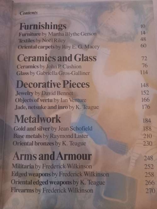 Antiques an encyclopedia of the decorative arts