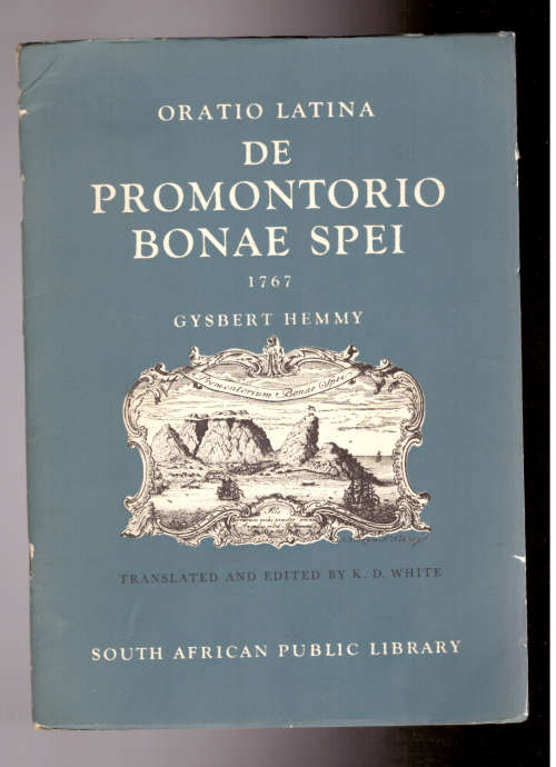 Orantio Latina De Promontorio Bonae Spei 1767