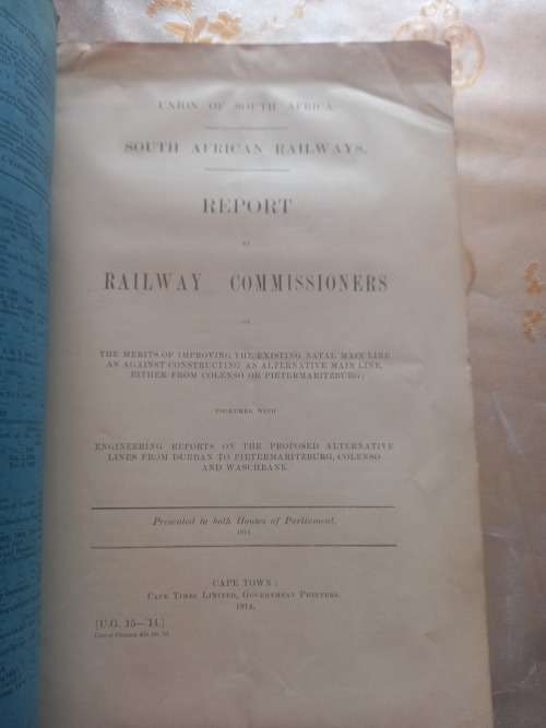 Union of South Africa, South African Railways, Report, 1914