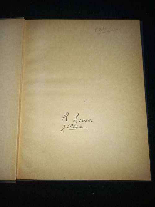 Sterkfontein Ape-Man Plesianthropus, SIGNED by Robert Broom & G. Schepers