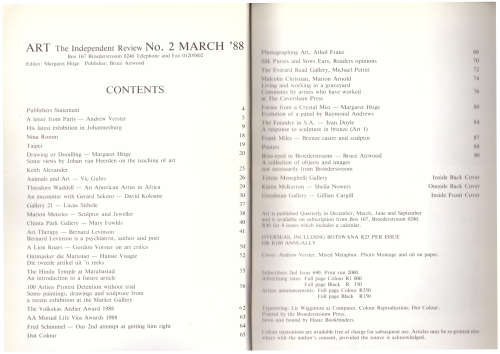 ART No. 2 No. 2 March 1988