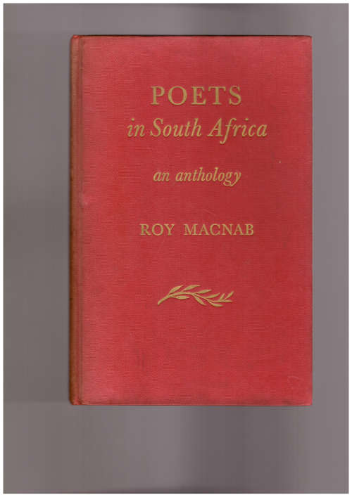 Poets in South Africa, an anthology