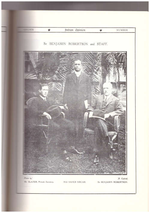 Golden Number of Indian Opinion1914, Souvenir of the Passive Resistance Movement in South Africa