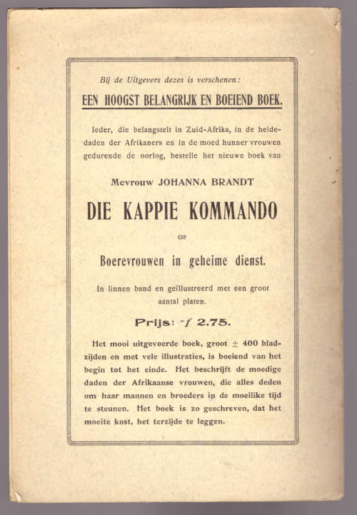 Heeft  Nederland De Kaap Verkocht? (1914)