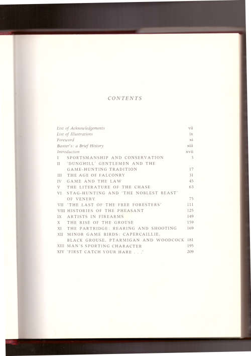 Baxter`s Game Book