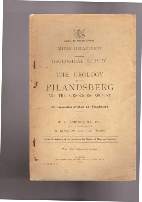 The Geology of the Pilandsberg and the Surrounding Country (1914)