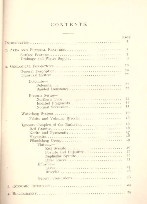 The Geology of the Pilandsberg and the Surrounding Country (1914)