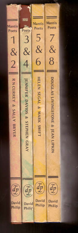 Mantis Editions of Southern African Poets, parts 1 to 8 in 4 volumes