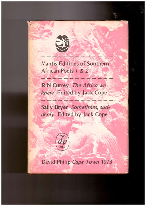 Mantis Editions of Southern African Poets, parts 1 to 8 in 4 volumes