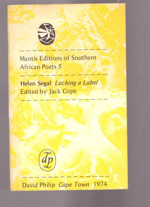 Lacking a Label, Poems by Helen Segal