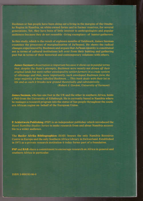 Things from the Bush: a Contemporary History of the Omaheke Bushmen