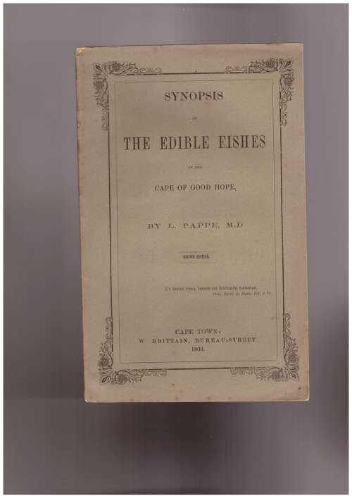 Synopsis of The Edible Fishes at the Cape of Good Hope, 1866